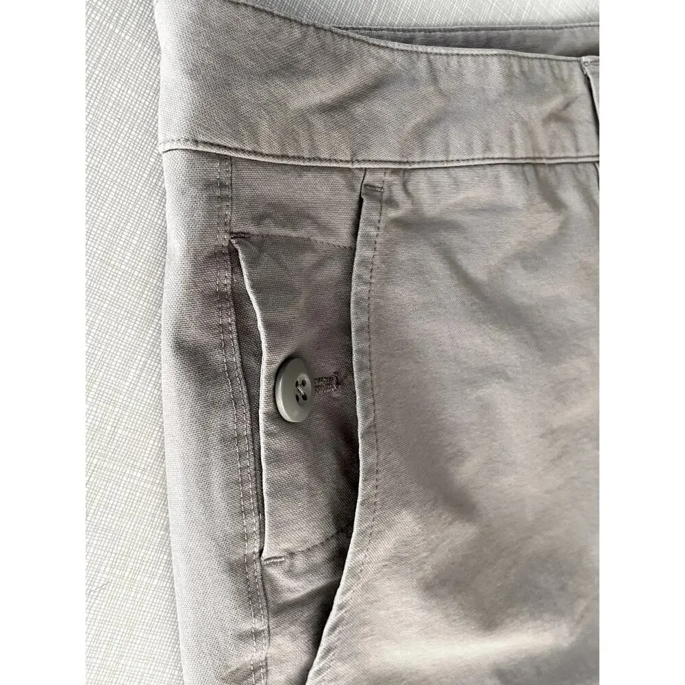 Vuori Sz 33 Barren Classic Fit Pant Gray Cotton Pockets Stretch Utility Casual - Picture 6 of 13